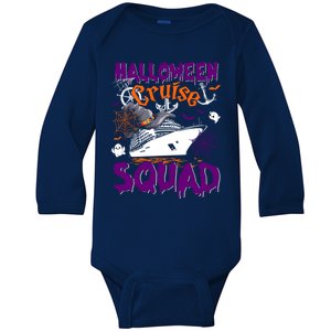 Halloween Cruise Squad Cruising Crew Spooky Season Costume Gift Baby Long Sleeve Bodysuit