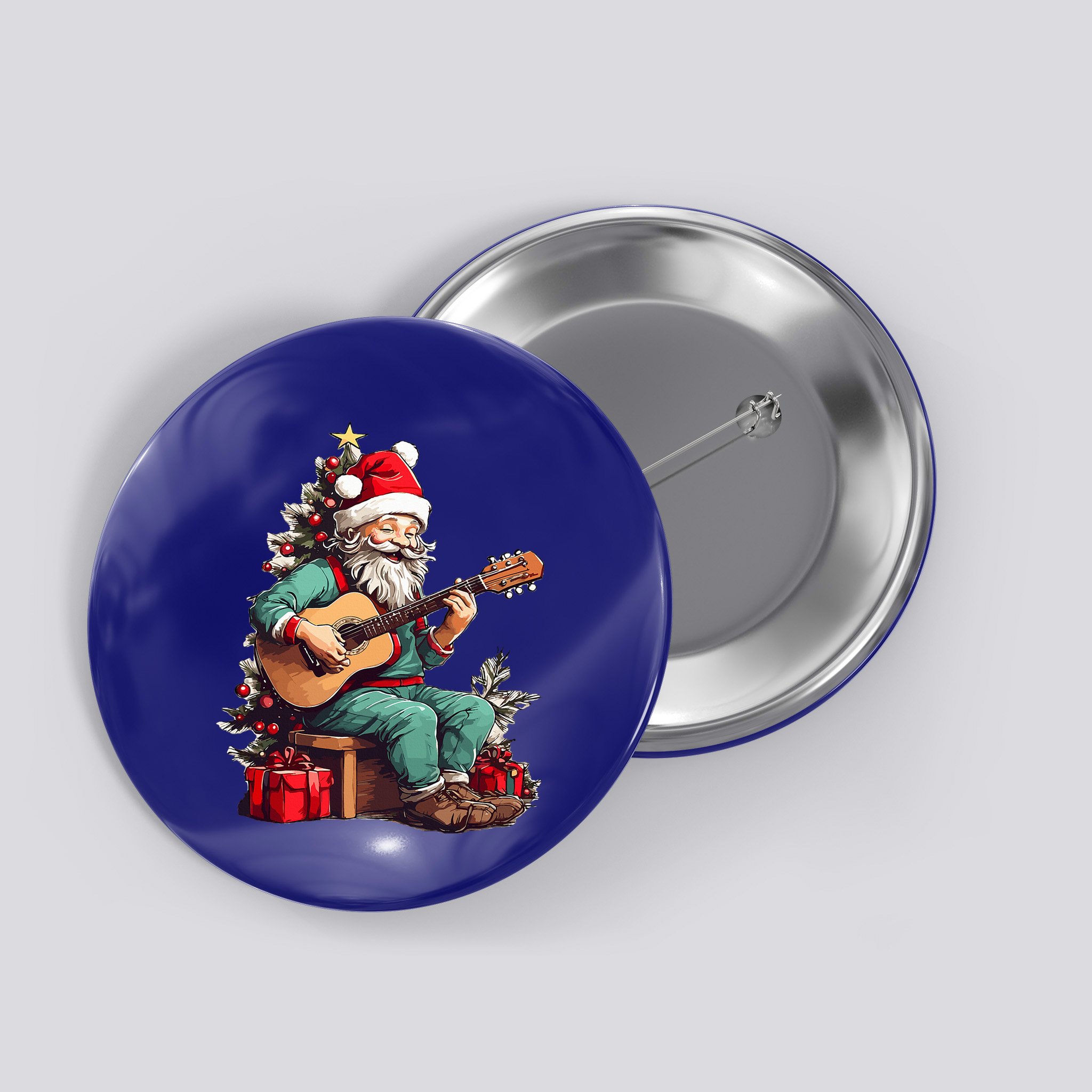 happy christmas Santa  Button