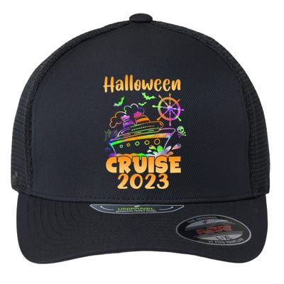 Halloween Cruise Squad Cruising Crew Spooky Season Family Gift Flexfit Unipanel Trucker Cap