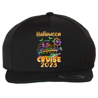 Halloween Cruise Squad Cruising Crew Spooky Season Family Gift Wool Snapback Cap