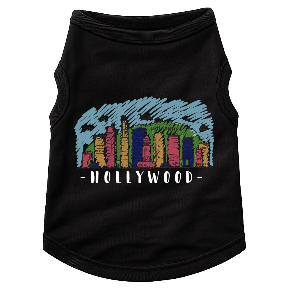 Hollywood Cartoon Style Illustration Doggie Tank