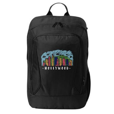 Hollywood Cartoon Style Illustration City Backpack