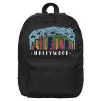 Hollywood Cartoon Style Illustration 16 in Basic Backpack
