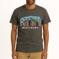 Hollywood Cartoon Style Illustration Tall T-Shirt