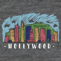 Hollywood Cartoon Style Illustration Tall T-Shirt