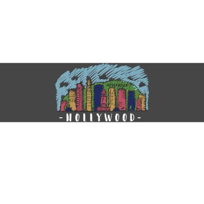 Hollywood Cartoon Style Illustration Bumper Sticker