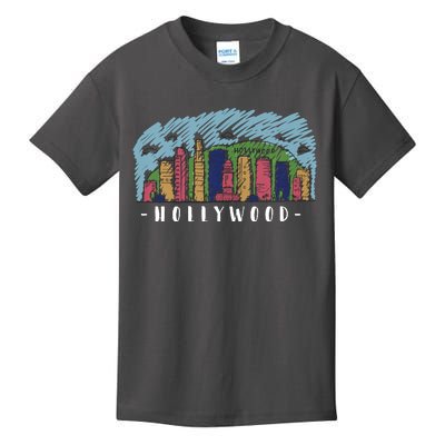 Hollywood Cartoon Style Illustration Kids T-Shirt