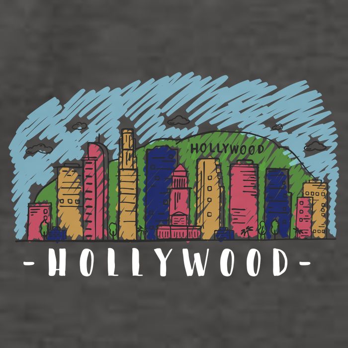 Hollywood Cartoon Style Illustration Vector Backpack