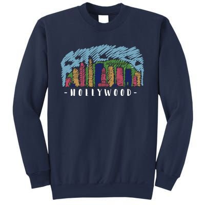 Hollywood Cartoon Style Illustration Sweatshirt