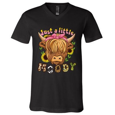 Highland Cow Scottish Highland Cow V-Neck T-Shirt