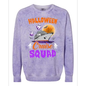 Halloween Cruise Squad Cruising Crew Spooky Season Cute Gift Colorblast Crewneck Sweatshirt