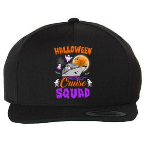 Halloween Cruise Squad Cruising Crew Spooky Season Cute Gift Wool Snapback Cap