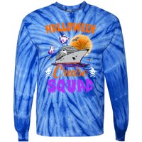 Halloween Cruise Squad Cruising Crew Spooky Season Cute Gift Tie-Dye Long Sleeve Shirt