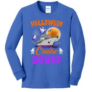 Halloween Cruise Squad Cruising Crew Spooky Season Cute Gift Kids Long Sleeve Shirt