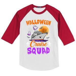 Halloween Cruise Squad Cruising Crew Spooky Season Cute Gift Kids Colorblock Raglan Jersey