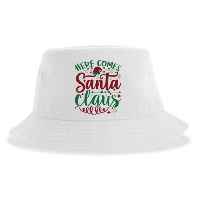 Here Comes Santa Claus Sustainable Bucket Hat