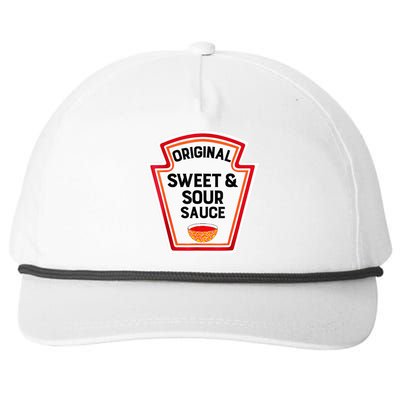 Halloween Costume Sweet And Sour Sauce Snapback Five-Panel Rope Hat