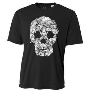 Halloween Cat Skull Costume for Cat Lovers Cooling Performance Crew T-Shirt