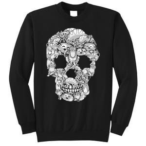 Halloween Cat Skull Costume for Cat Lovers Sweatshirt