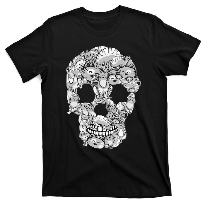 Halloween Cat Skull Costume for Cat Lovers T-Shirt