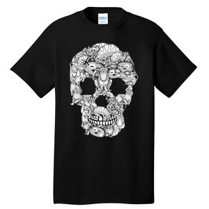 Halloween Cat Skull Costume for Cat Lovers Tall T-Shirt