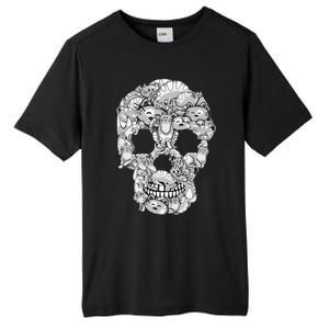 Halloween Cat Skull Costume for Cat Lovers Tall Fusion ChromaSoft Performance T-Shirt