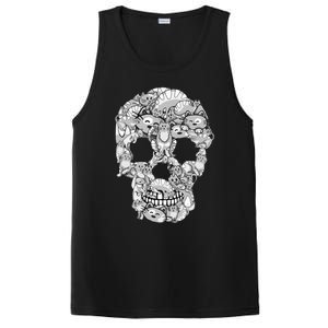 Halloween Cat Skull Costume for Cat Lovers PosiCharge Competitor Tank