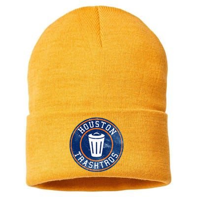 Houston Cheaters Sign Stealing Trashtros Baseball Gift Sustainable Knit Beanie