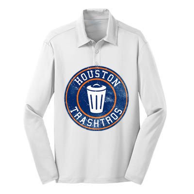 Houston Cheaters Sign Stealing Trashtros Baseball Gift Silk Touch Performance Long Sleeve Polo