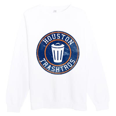 Houston Cheaters Sign Stealing Trashtros Baseball Gift Premium Crewneck Sweatshirt