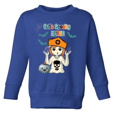 Halloween Cute Spooky Nurse Gift Toddler Sweatshirt