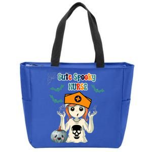 Halloween Cute Spooky Nurse Gift Zip Tote Bag