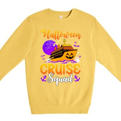 Halloween Cruise Squad Family Spooky Cruising Crew Trip Gift Premium Crewneck Sweatshirt