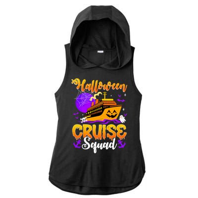 Halloween Cruise Squad Family Spooky Cruising Crew Trip Gift Ladies PosiCharge Tri-Blend Wicking Draft Hoodie Tank