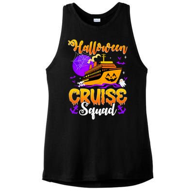 Halloween Cruise Squad Family Spooky Cruising Crew Trip Gift Ladies PosiCharge Tri-Blend Wicking Tank