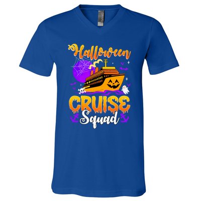 Halloween Cruise Squad Family Spooky Cruising Crew Trip Gift V-Neck T-Shirt