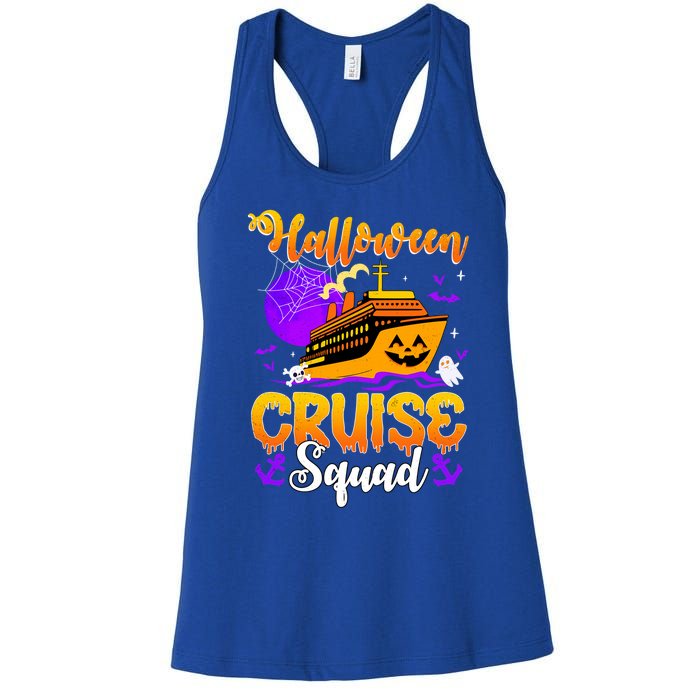 Halloween Cruise Squad Family Spooky Cruising Crew Trip Gift Women's Racerback Tank