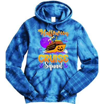 Halloween Cruise Squad Family Spooky Cruising Crew Trip Gift Tie Dye Hoodie