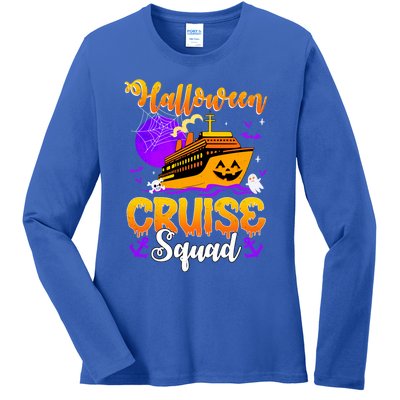 Halloween Cruise Squad Family Spooky Cruising Crew Trip Gift Ladies Long Sleeve Shirt