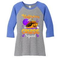 Halloween Cruise Squad Family Spooky Cruising Crew Trip Gift Women's Tri-Blend 3/4-Sleeve Raglan Shirt