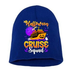 Halloween Cruise Squad Family Spooky Cruising Crew Trip Gift Short Acrylic Beanie