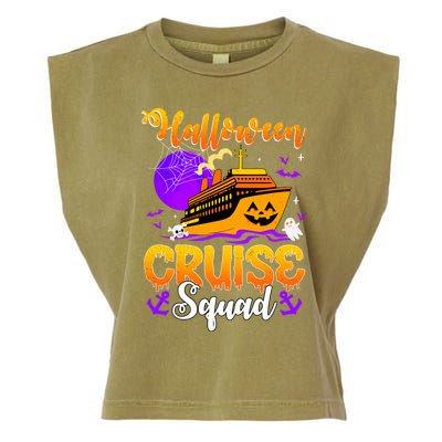 Halloween Cruise Squad Family Spooky Cruising Crew Trip Gift Garment-Dyed Women's Muscle Tee