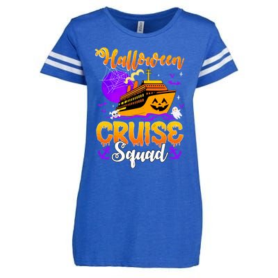 Halloween Cruise Squad Family Spooky Cruising Crew Trip Gift Enza Ladies Jersey Football T-Shirt