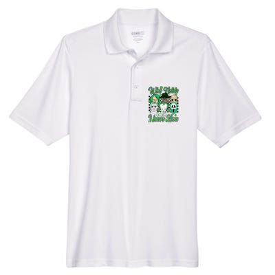 Horror Characters St Patricks Day Tumbler Who Needs Luck When I Have You Men's Origin Performance Pique Polo