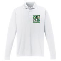 Horror Characters St Patricks Day Tumbler Who Needs Luck When I Have You Performance Long Sleeve Polo