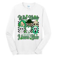 Horror Characters St Patricks Day Tumbler Who Needs Luck When I Have You Tall Long Sleeve T-Shirt