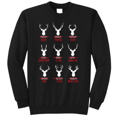 Hilarious Christmas Santa Reindeer Checklist PJs Sweatshirt