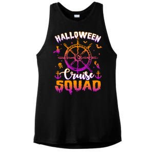 Halloween Cruise Squad Family Vacation Trip Cruising Crew Cool Gift Ladies PosiCharge Tri-Blend Wicking Tank