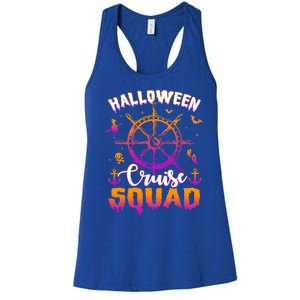 Halloween Cruise Squad Family Vacation Trip Cruising Crew Cool Gift Women's Racerback Tank