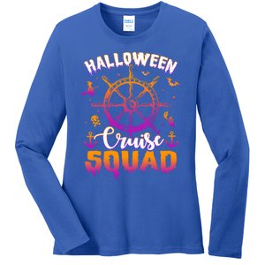 Halloween Cruise Squad Family Vacation Trip Cruising Crew Cool Gift Ladies Long Sleeve Shirt